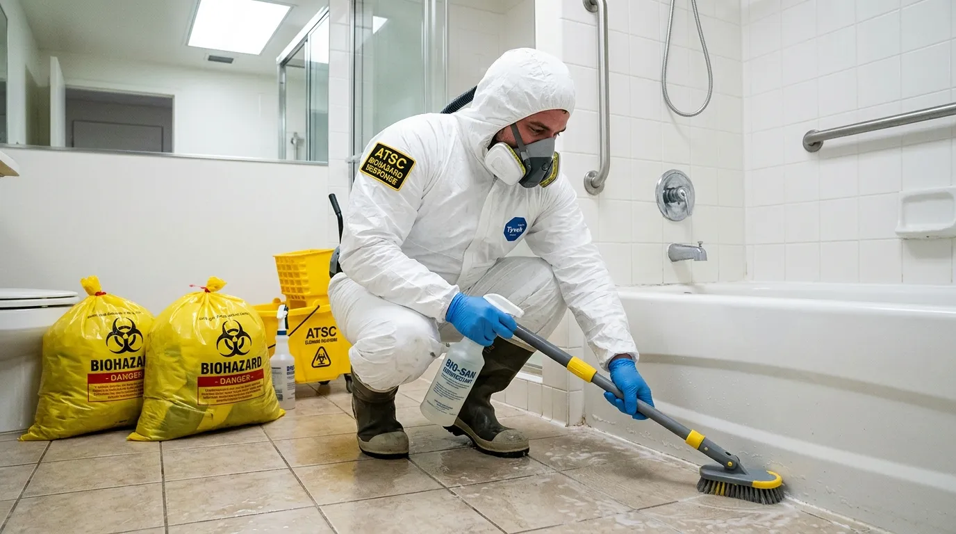 Decontamination equipment deployed for Blood Cleanup in Sugar Grove